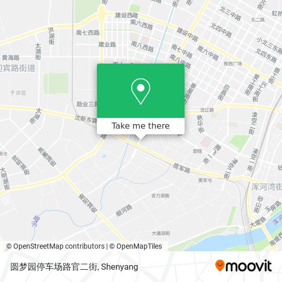 圆梦园停车场路官二街 map
