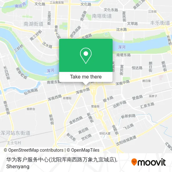 华为客户服务中心(沈阳浑南西路万象九宜城店) map