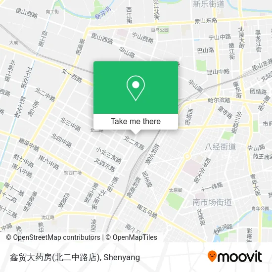 鑫贸大药房(北二中路店) map