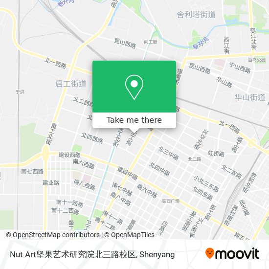 Nut Art坚果艺术研究院北三路校区 map