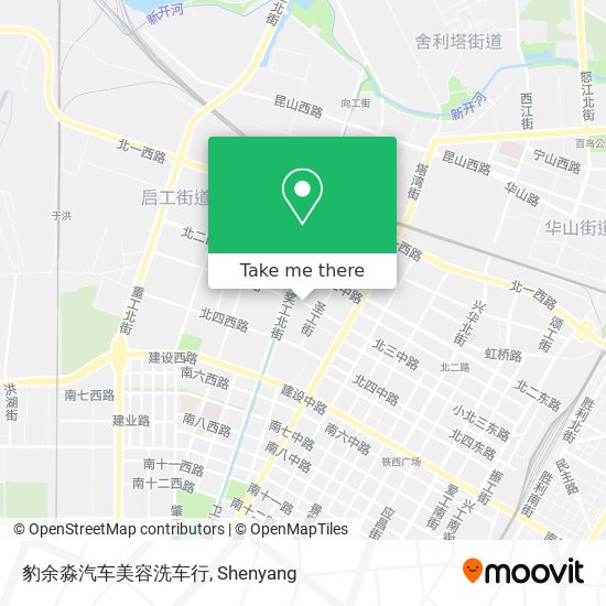 豹余淼汽车美容洗车行 map