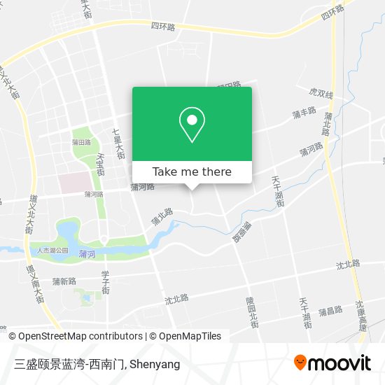 三盛颐景蓝湾-西南门 map