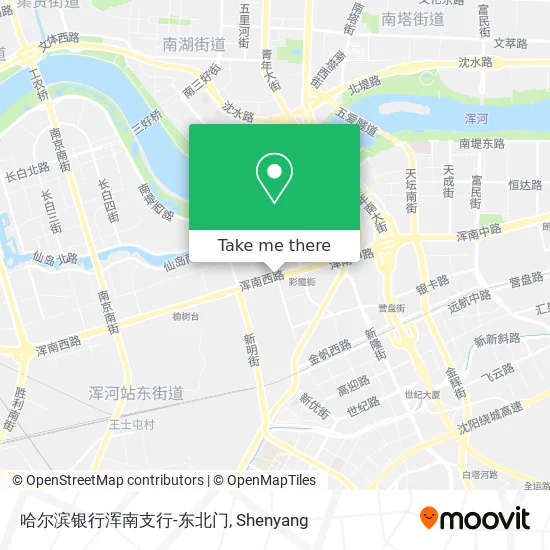 哈尔滨银行浑南支行-东北门 map