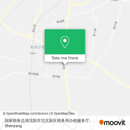 国家税务总局沈阳市沈北新区税务局办税服务厅 map