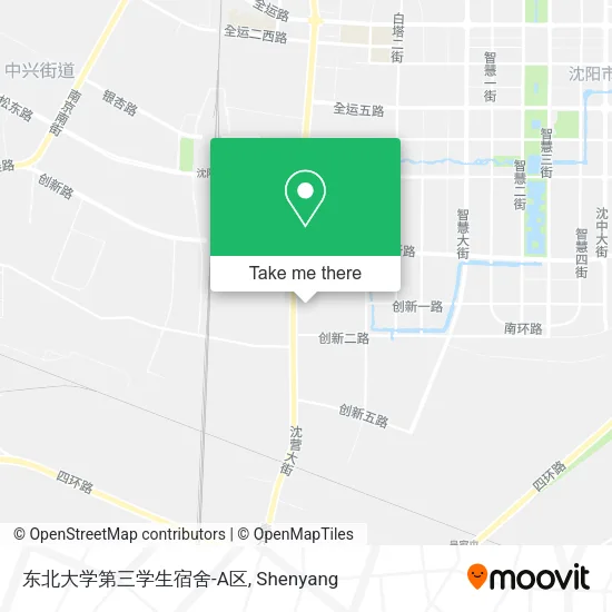 东北大学第三学生宿舍-A区 map