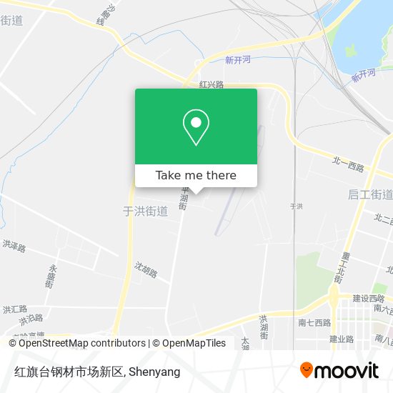 红旗台钢材市场新区 map