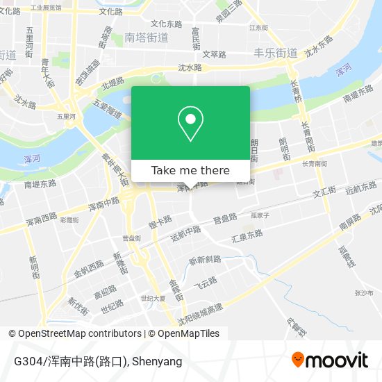 G304/浑南中路(路口) map