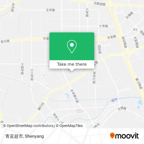青蓝超市 map