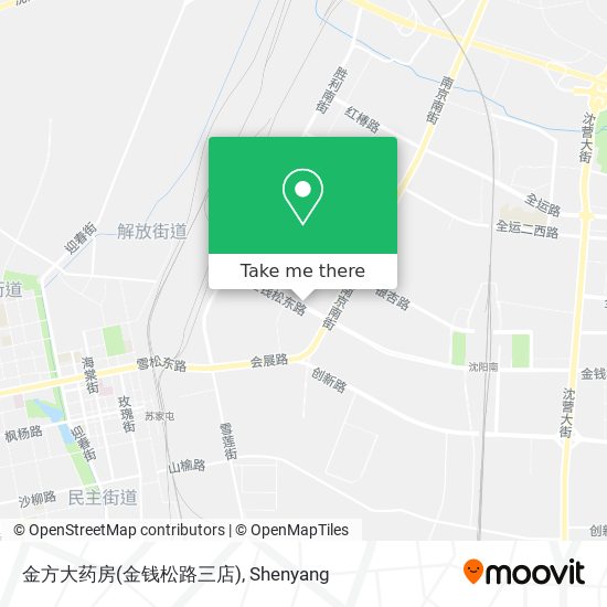 金方大药房(金钱松路三店) map