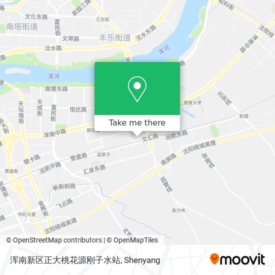 浑南新区正大桃花源刚子水站 map