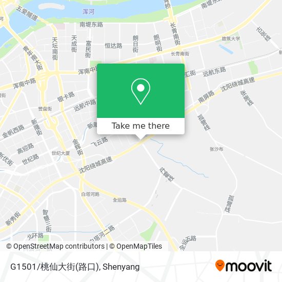 G1501/桃仙大街(路口) map