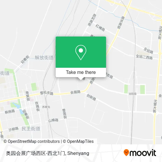 奥园会展广场西区-西北1门 map