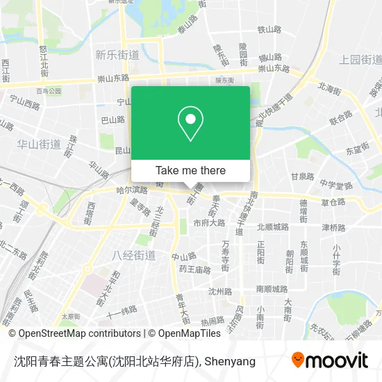 沈阳青春主题公寓(沈阳北站华府店) map