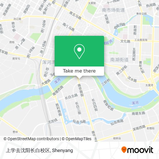 上学去沈阳长白校区 map