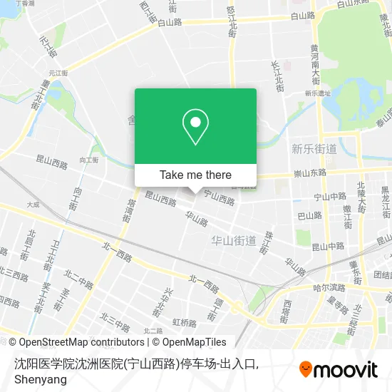 沈阳医学院沈洲医院(宁山西路)停车场-出入口 map