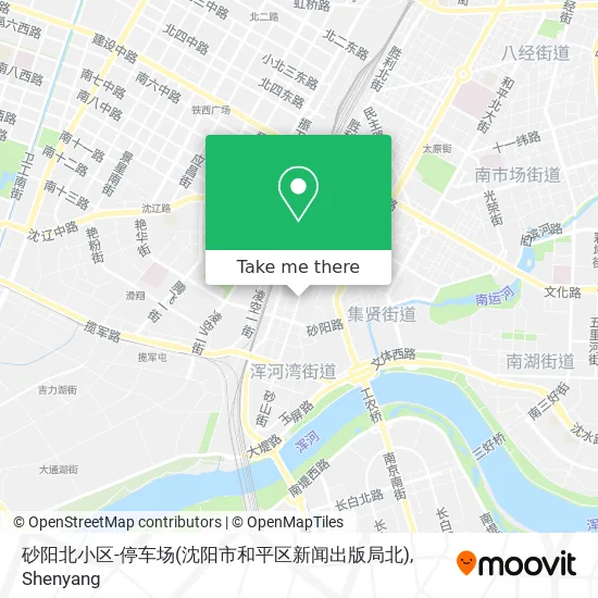砂阳北小区-停车场(沈阳市和平区新闻出版局北) map
