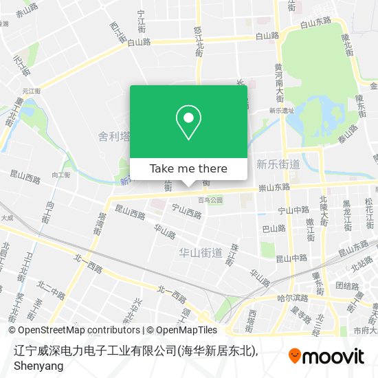 辽宁威深电力电子工业有限公司(海华新居东北) map