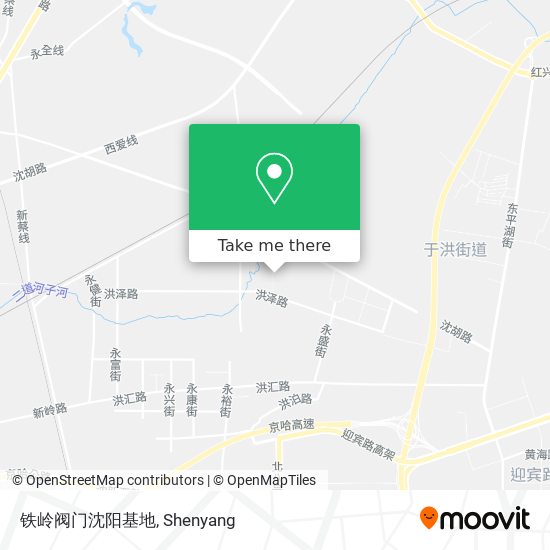 铁岭阀门沈阳基地 map