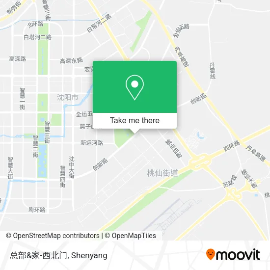 总部&家-西北门 map