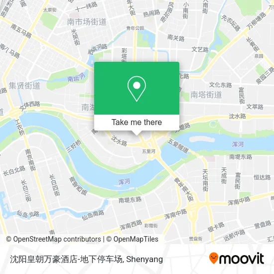 沈阳皇朝万豪酒店-地下停车场 map