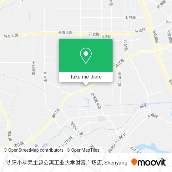 沈阳小苹果主题公寓工业大学财富广场店 map
