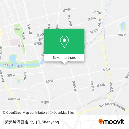 荣盛坤湖郦舍-北1门 map