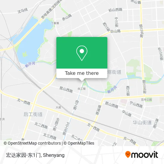 宏达家园-东1门 map