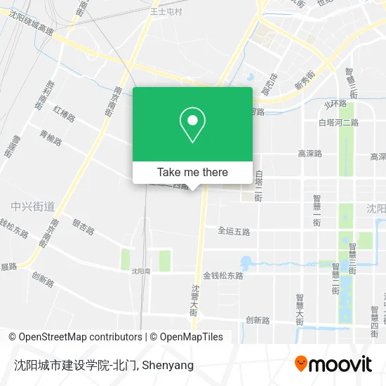沈阳城市建设学院-北门 map