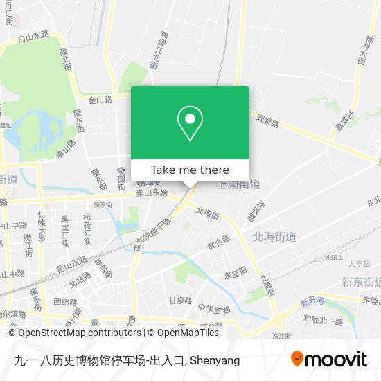 九·一八历史博物馆停车场-出入口 map
