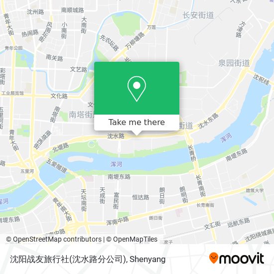 沈阳战友旅行社(沈水路分公司) map