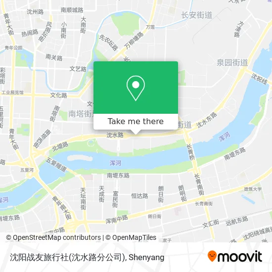 沈阳战友旅行社(沈水路分公司) map
