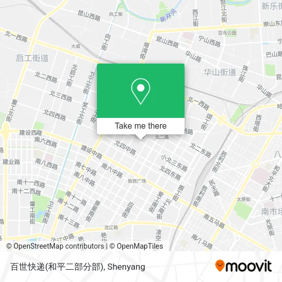 百世快递(和平二部分部) map