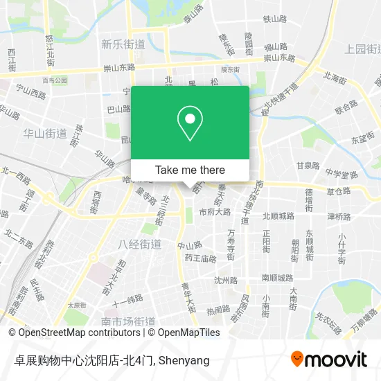 卓展购物中心沈阳店-北4门 map