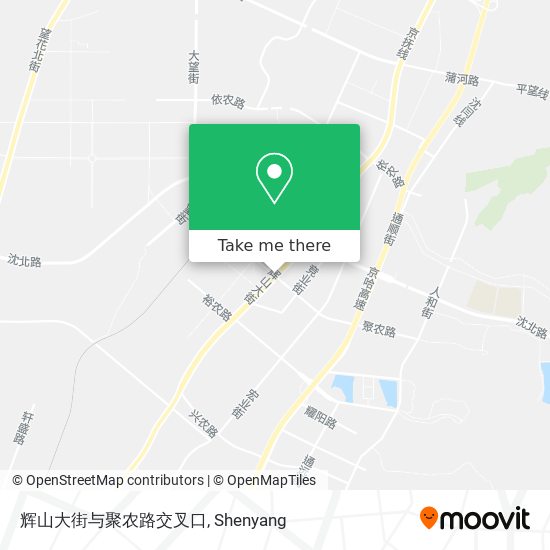辉山大街与聚农路交叉口 map