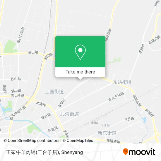 王家牛羊肉铺(二台子店) map