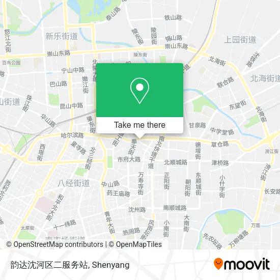 韵达沈河区二服务站 map