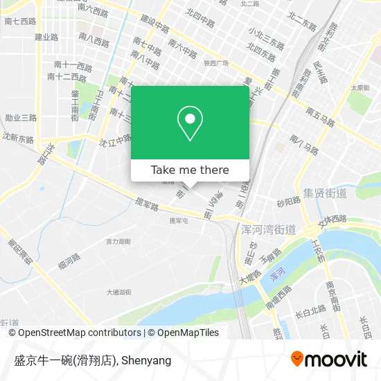 盛京牛一碗(滑翔店) map