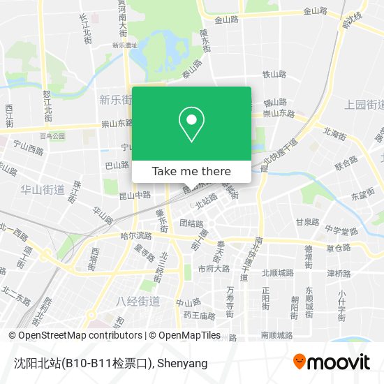 沈阳北站(B10-B11检票口) map