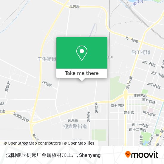 沈阳锻压机床厂金属板材加工厂 map