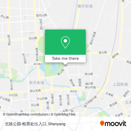 北陵公园-检票处出入口 map