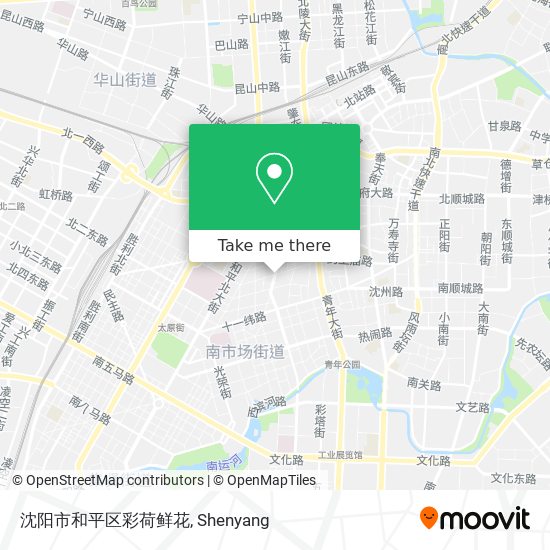 沈阳市和平区彩荷鲜花 map