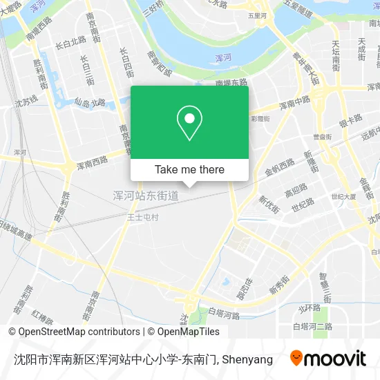 沈阳市浑南新区浑河站中心小学-东南门 map