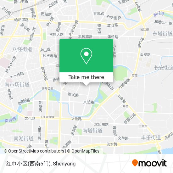 红巾小区(西南5门) map