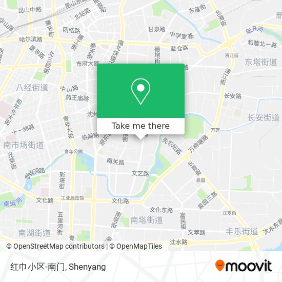 红巾小区-南门 map