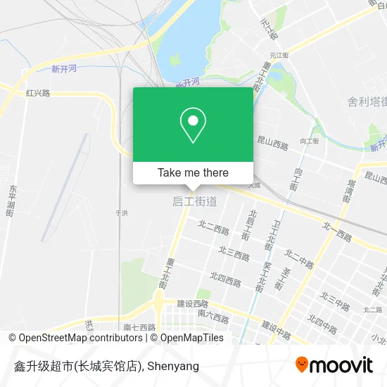 鑫升级超市(长城宾馆店) map