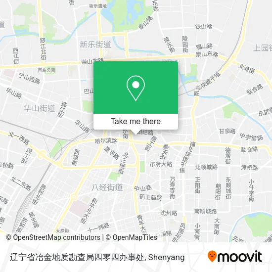 辽宁省冶金地质勘查局四零四办事处 map