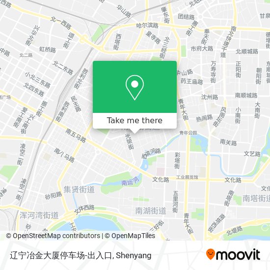 辽宁冶金大厦停车场-出入口 map