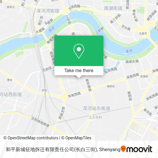 和平新城征地拆迁有限责任公司(长白三街) map