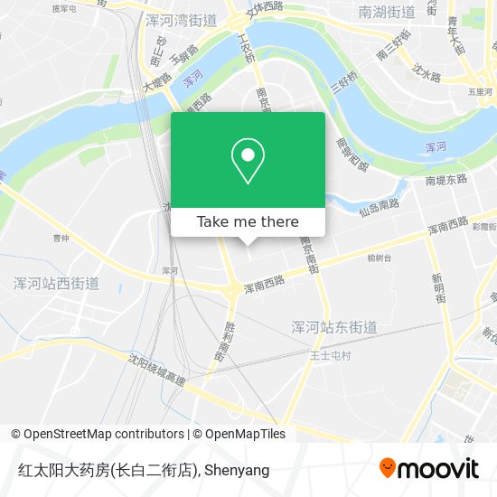 红太阳大药房(长白二衔店) map