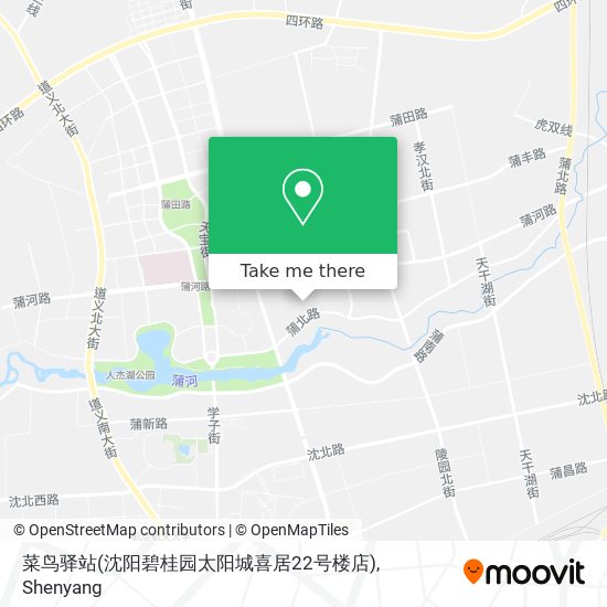 菜鸟驿站(沈阳碧桂园太阳城喜居22号楼店) map